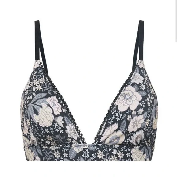 {Spell} Juniper Tri Bralette XXL Charcoal Floral